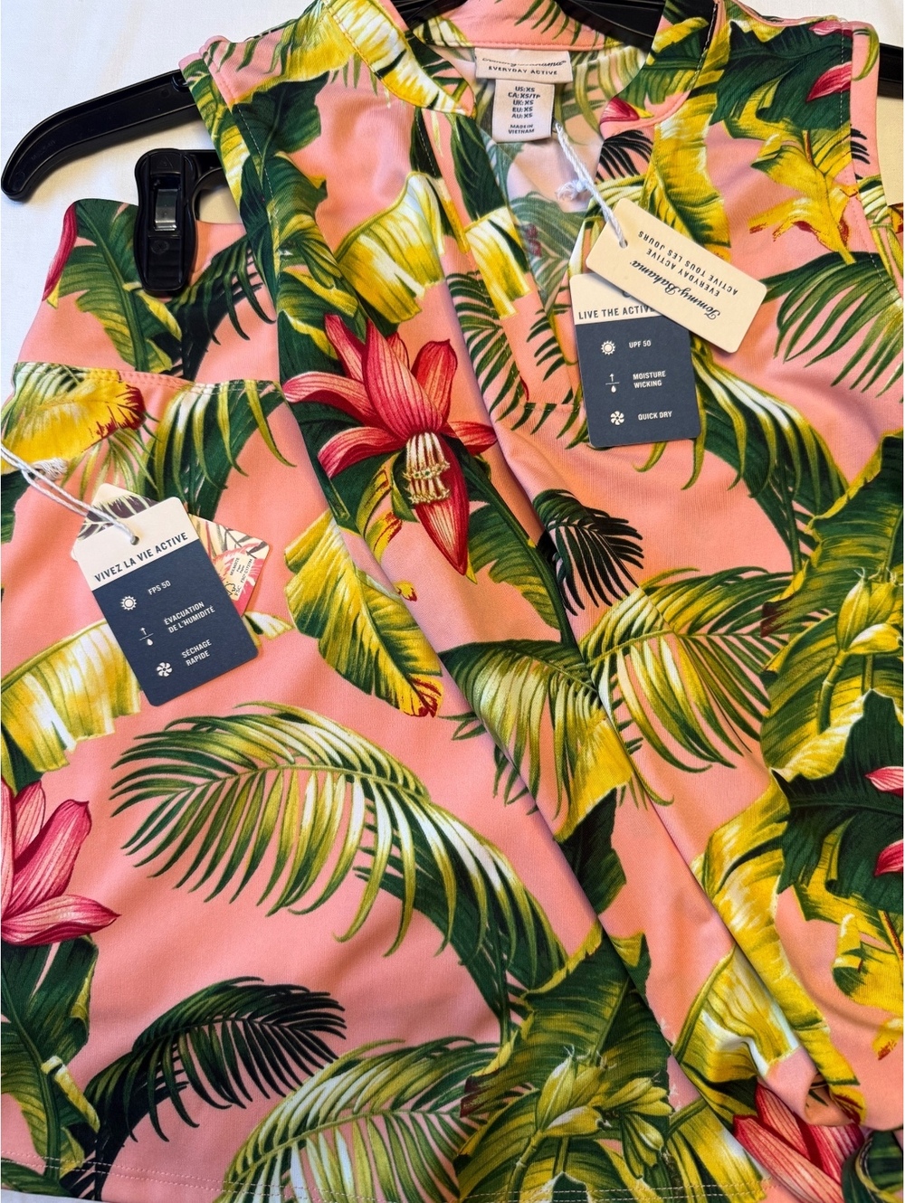 NWT Tommy Bahama Everyday Active 2-Piece Tropical Skirt & Top Set Pink Size XS - Picture 4 of 5